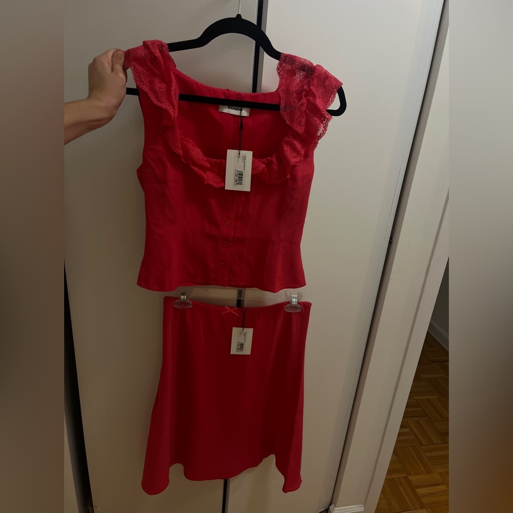 NWT GUIZIO: Paloma Lace Top & Skirt Set